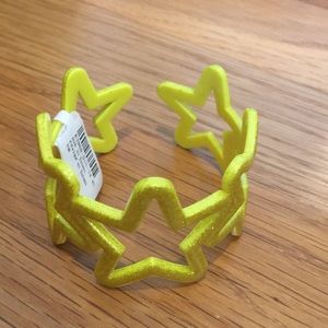 Yellow glitter Star Bracelet